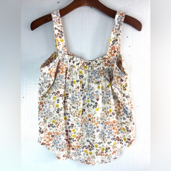 a.n.a M Babydoll Boho Flour Sack Floral Crop Top - Multicolor - Picture 5 of 7
